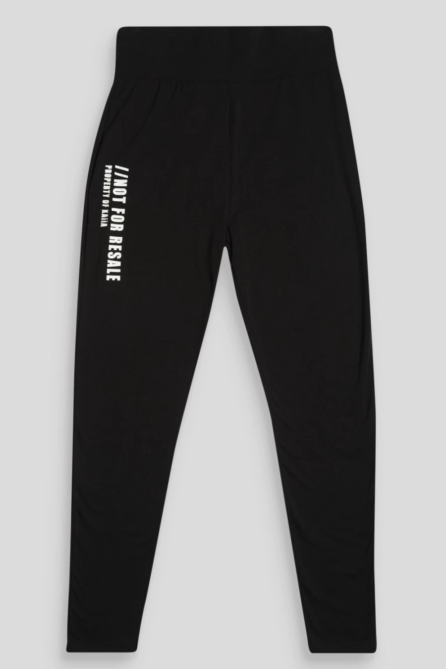 Public Desire Women's Black Curve Slogan Leggings - High Waisted Stretchy Tights