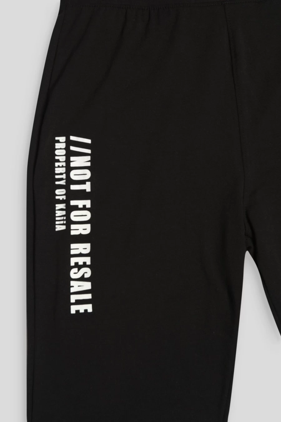 Public Desire Women's Black Curve Slogan Leggings - High Waisted Stretchy Tights