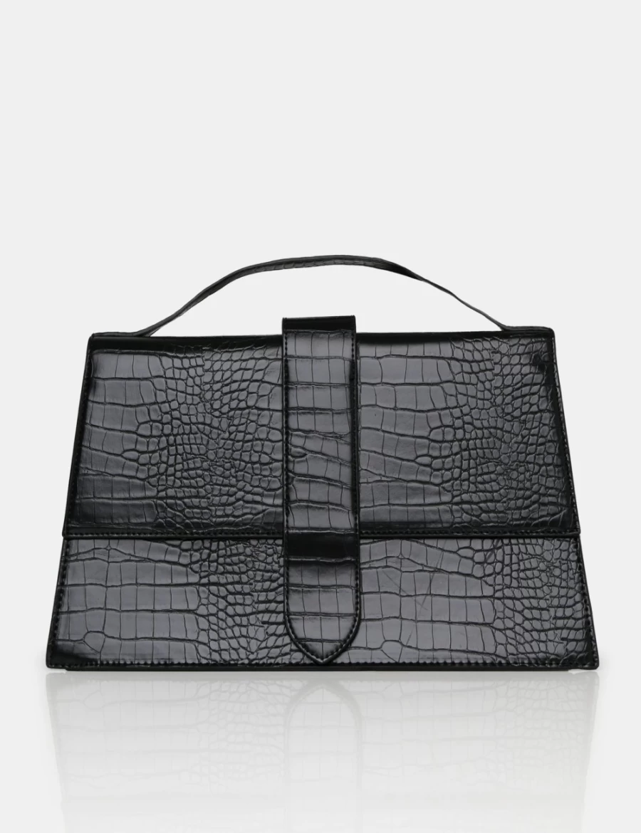 Public Desire Women's Black Garda Tote Bag - Stylish & Spacious Handbag for Everyday Use