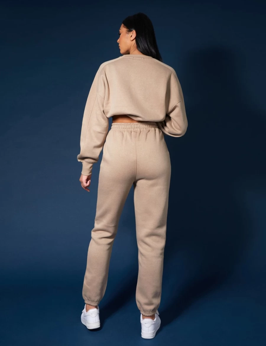 Public Desire Women's Ash Seam Front 90S Joggers - High Waisted Casual Trousers