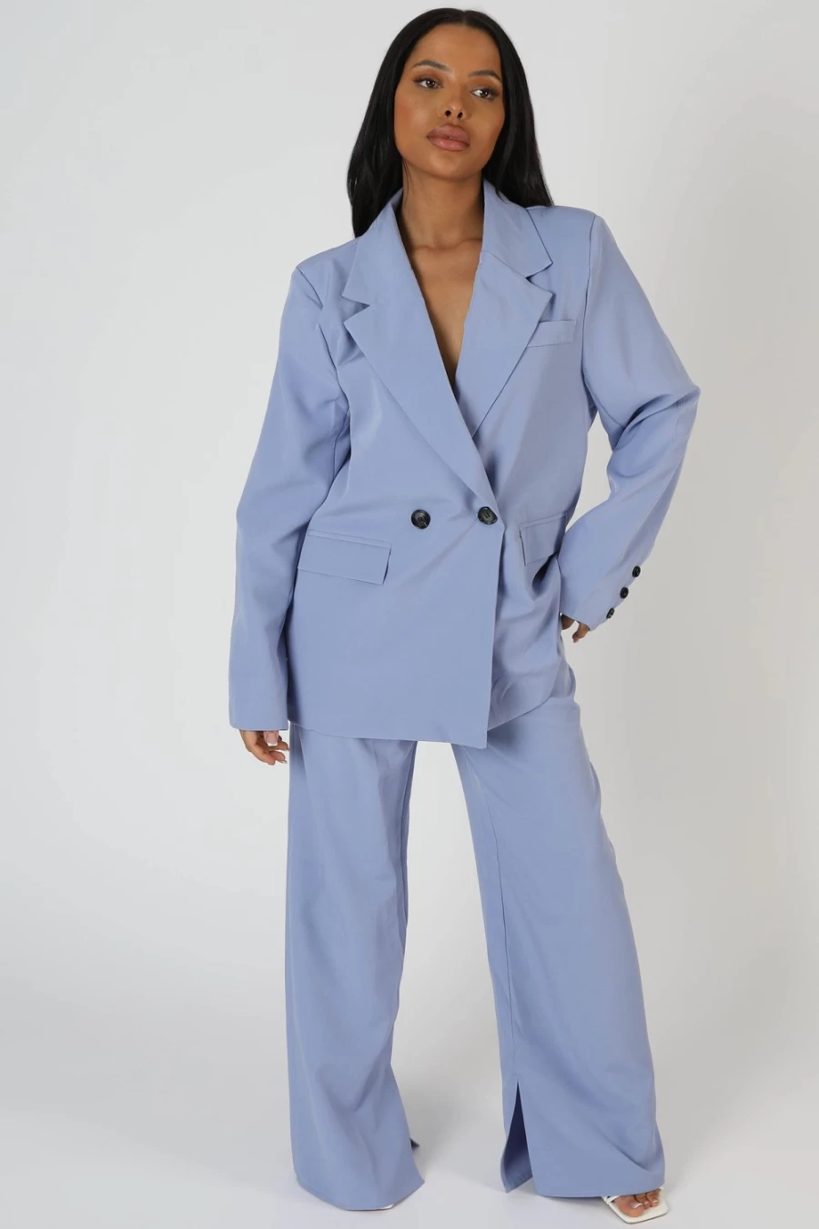 "Public Desire Women's Bluebell Blazer – Stylish Dad Jacket for Women"