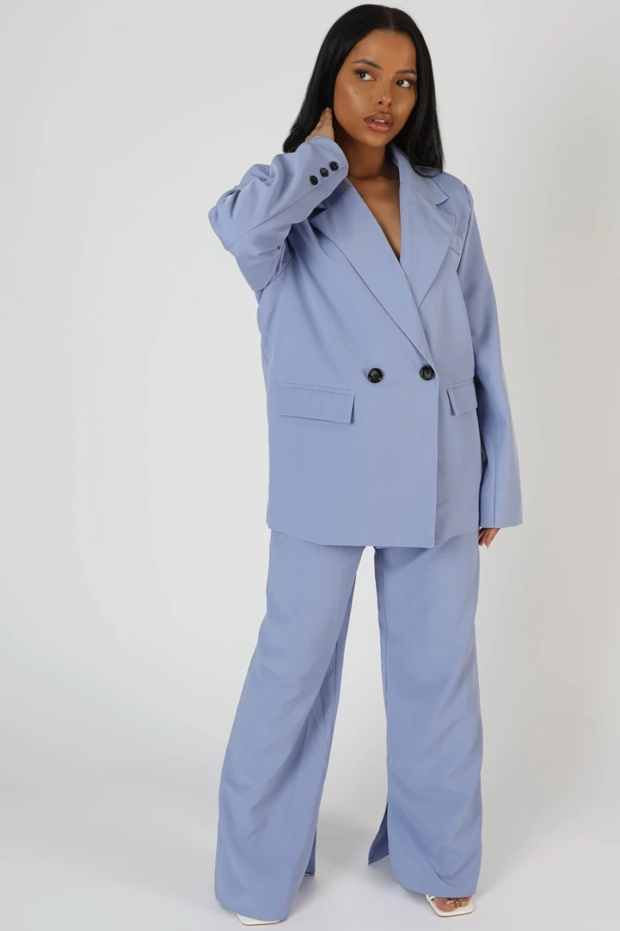 "Public Desire Women's Bluebell Blazer – Stylish Dad Jacket for Women"