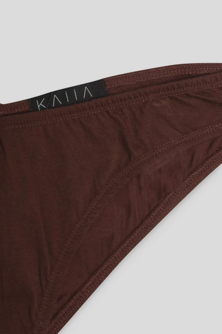 Public Desire Women's Curve V Front Knicker in Chocolate - Sexy High Waisted Underwear