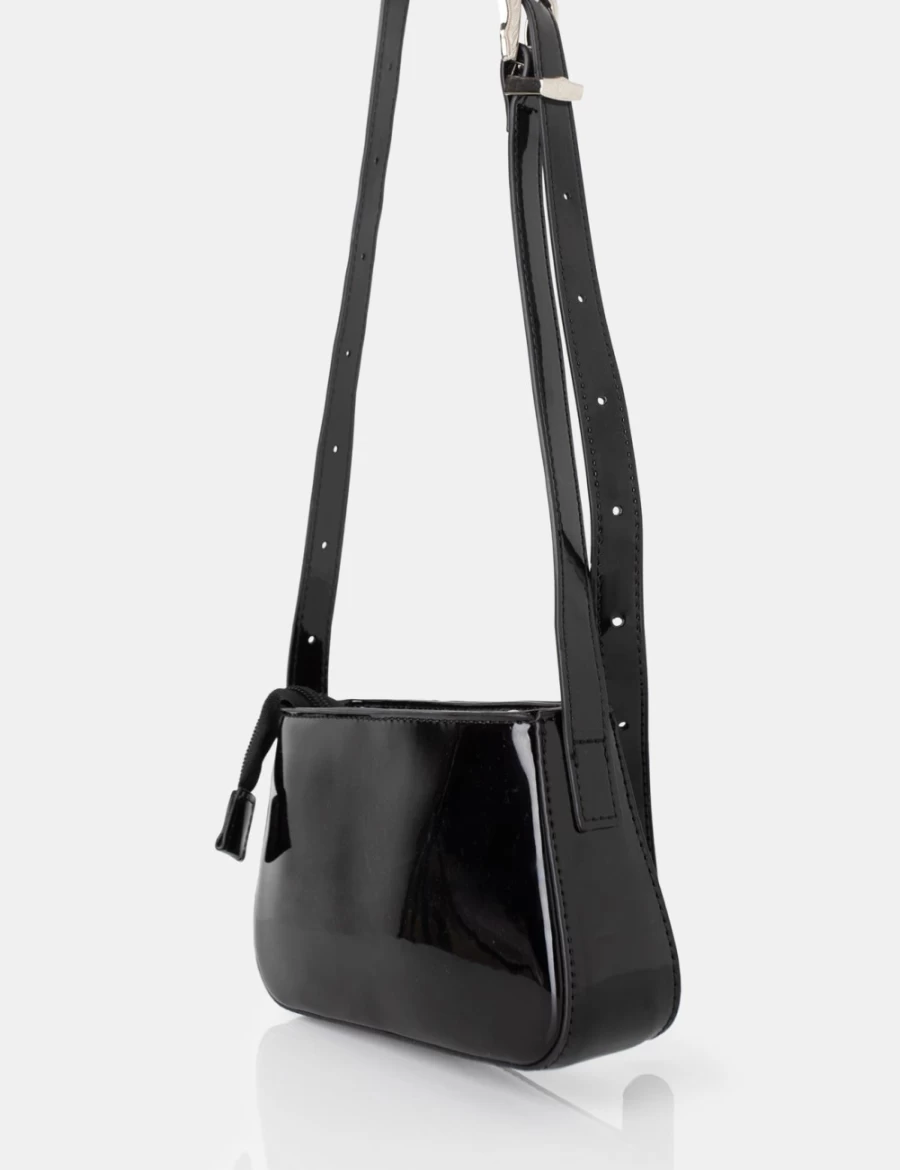 Public Desire Women's Black Kass Pu Western Adjustable Crossbody Shoulder Bag