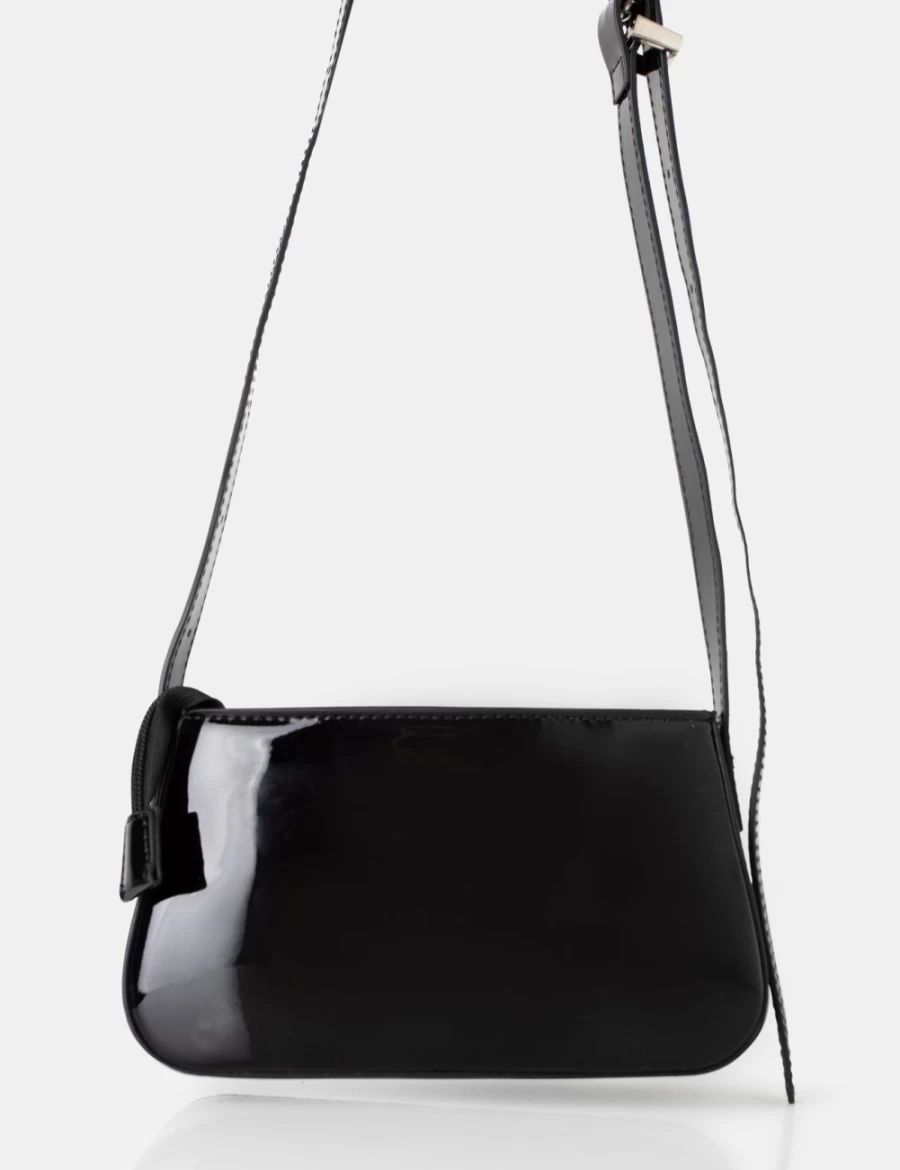 Public Desire Women's Black Kass Pu Western Adjustable Crossbody Shoulder Bag