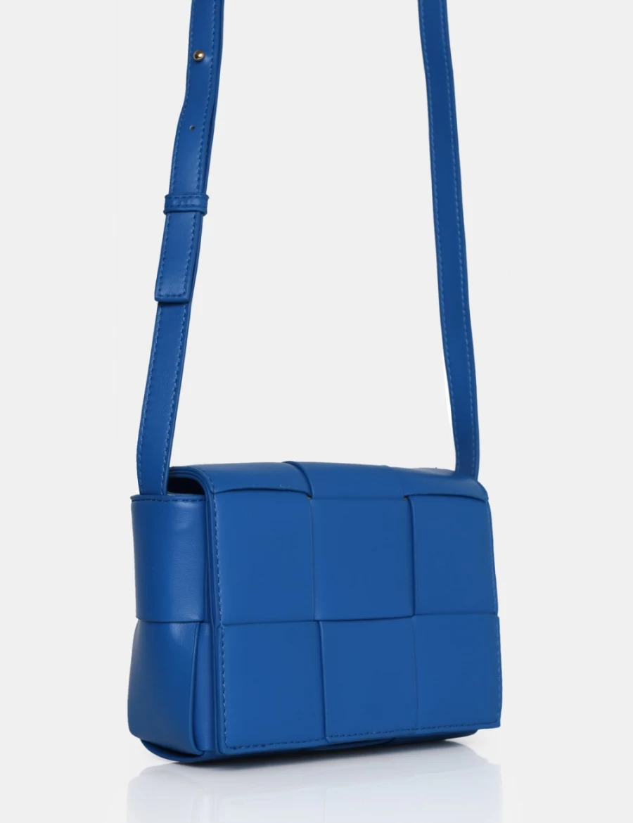 Public Desire Gianna Mini Crossbody Shoulder Bag for Women in Cobalt Blue