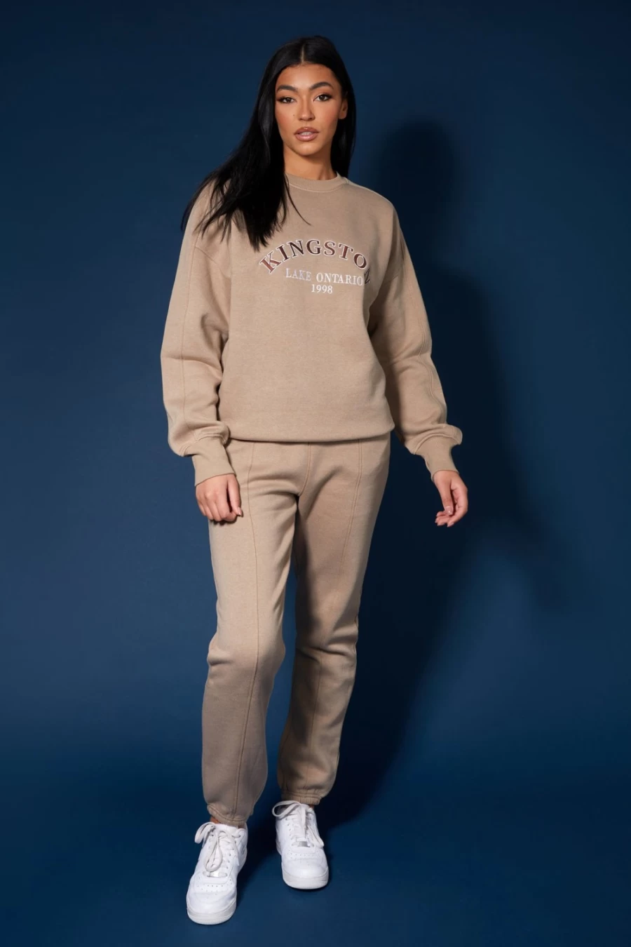 Public Desire Women's Ash Slogan Sweatshirt - Kingston Inspired Design