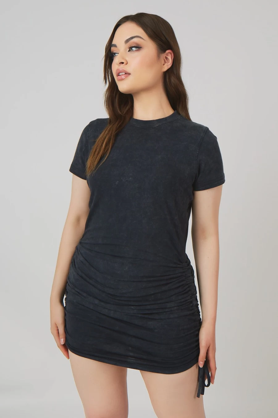 Public Desire Women's Acid Wash Bodycon Mini T-Shirt Dress