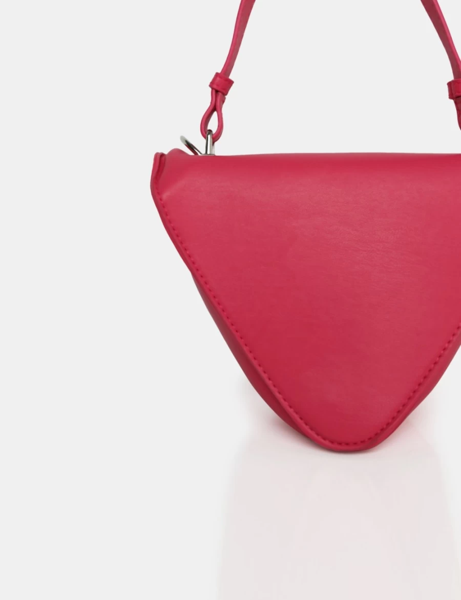 Public Desire Pink Arrow Bright Shoulder Grab Bag for Women - Stylish Crossbody Purse