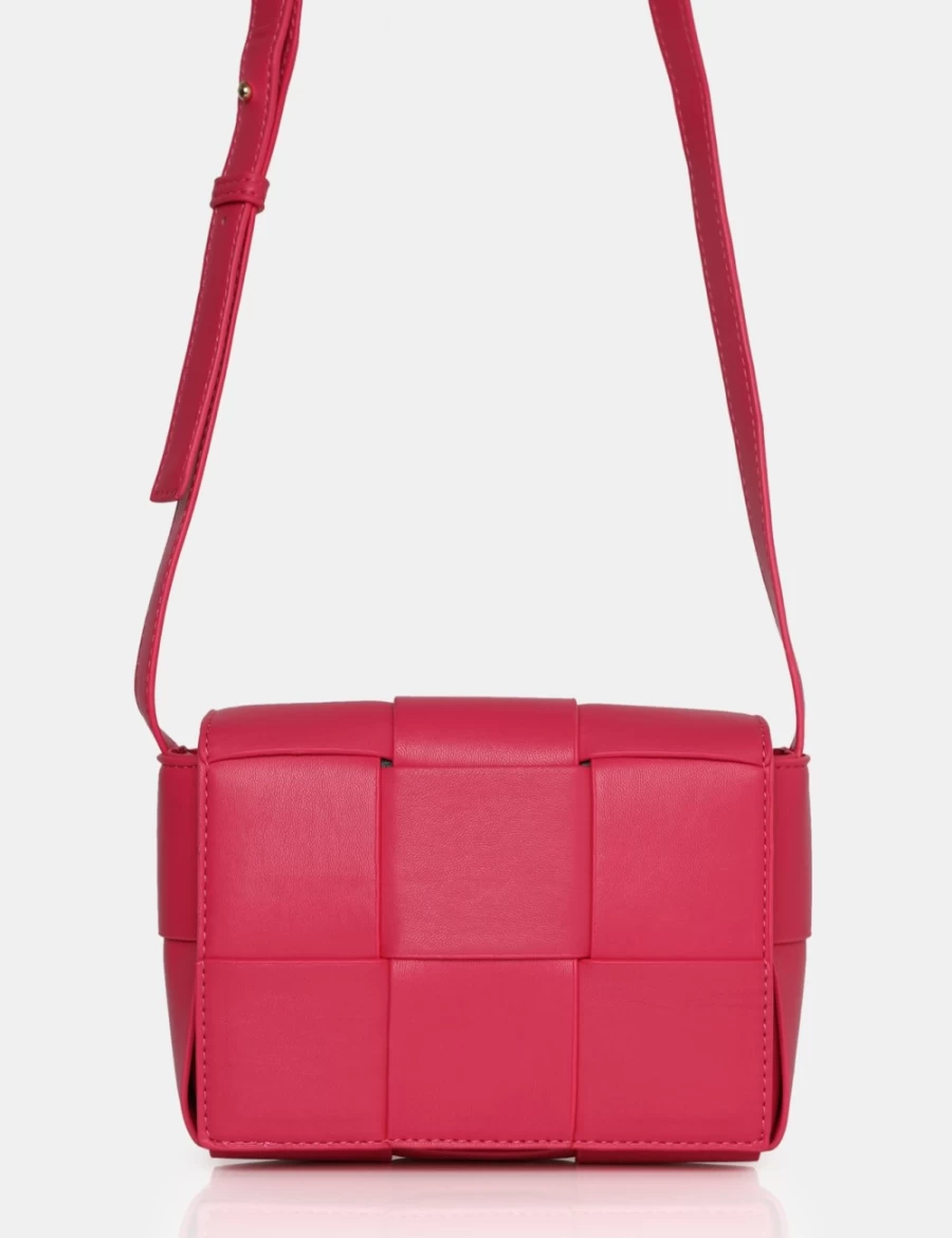 Public Desire Gianna Bright Pink Mini Crossbody Shoulder Bag for Women