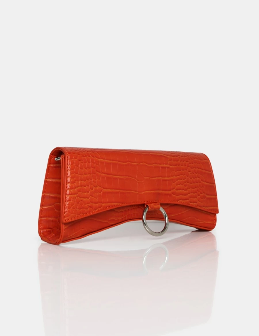 Public Desire Women's Orange Kemi Arched Crossbody Mini Handbag