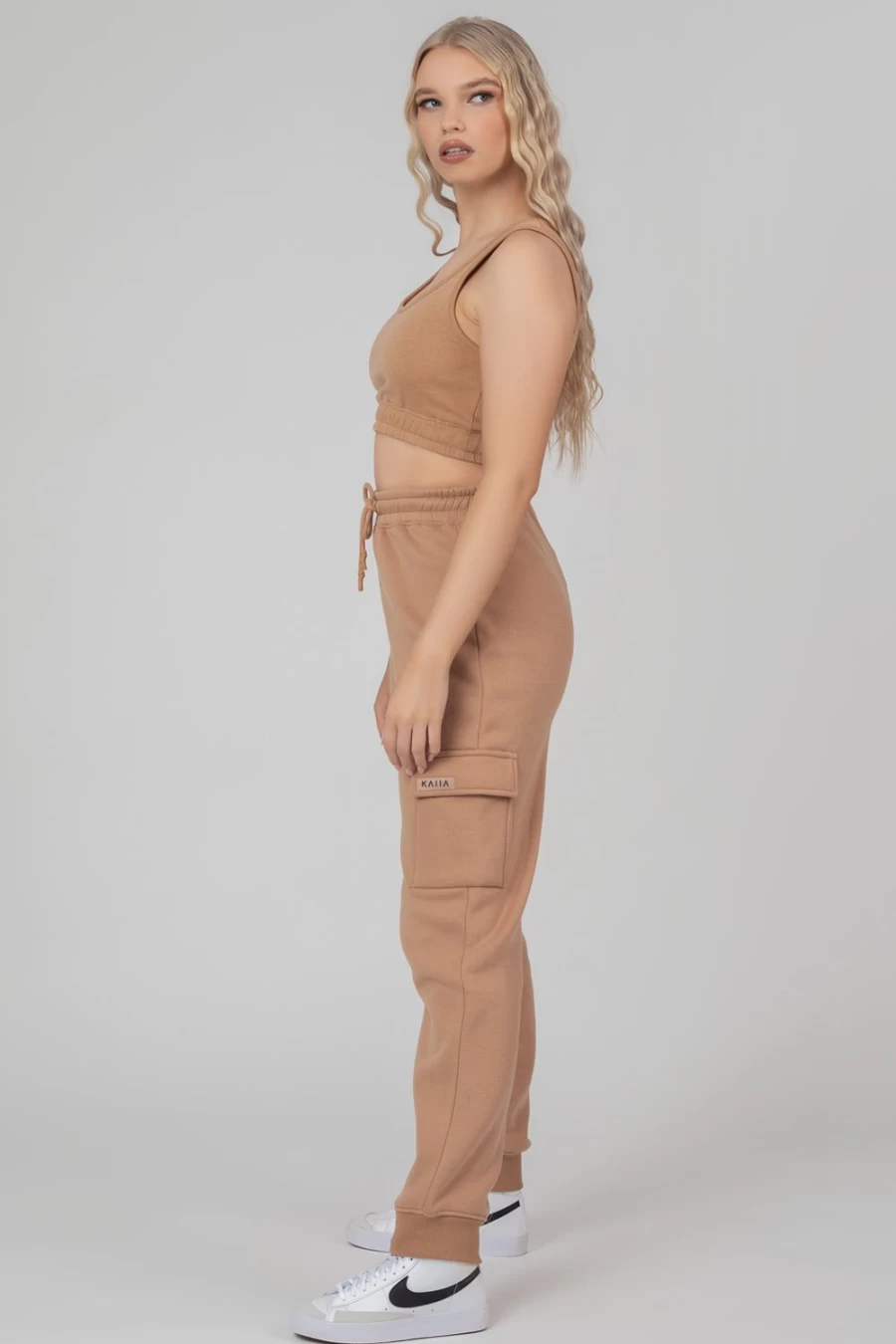 Women's Brown Cargo Joggers by Public Desire - Stylish Comfort & Utility Pants