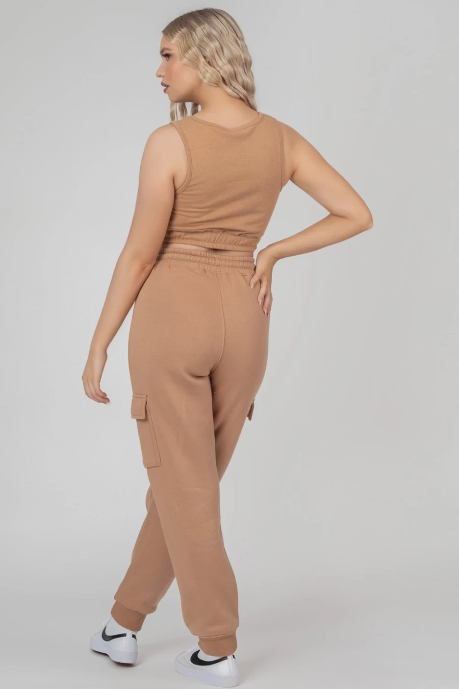 Women's Brown Cargo Joggers by Public Desire - Stylish Comfort & Utility Pants