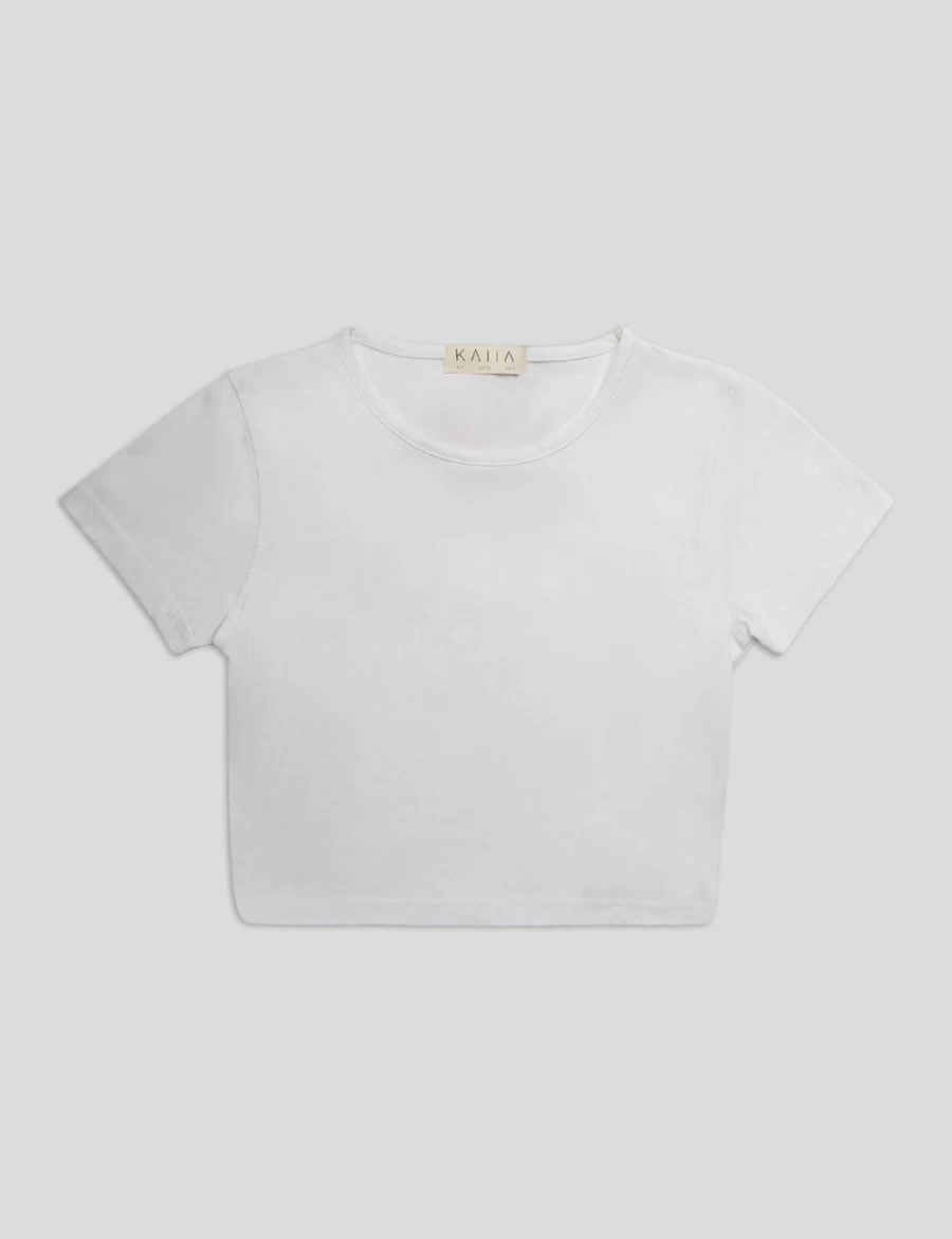 Women's White Fitted T-Shirt by Public Desire - Slim Fit Casual Top