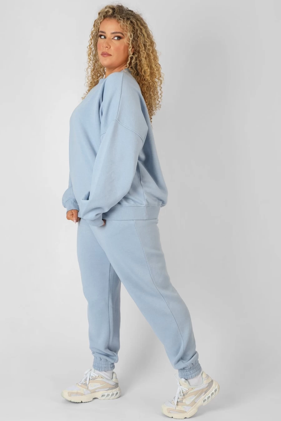 Public Desire Women's Blue Washed Kaiia 90's Joggers - High Waisted Vintage Iris Sweatpants