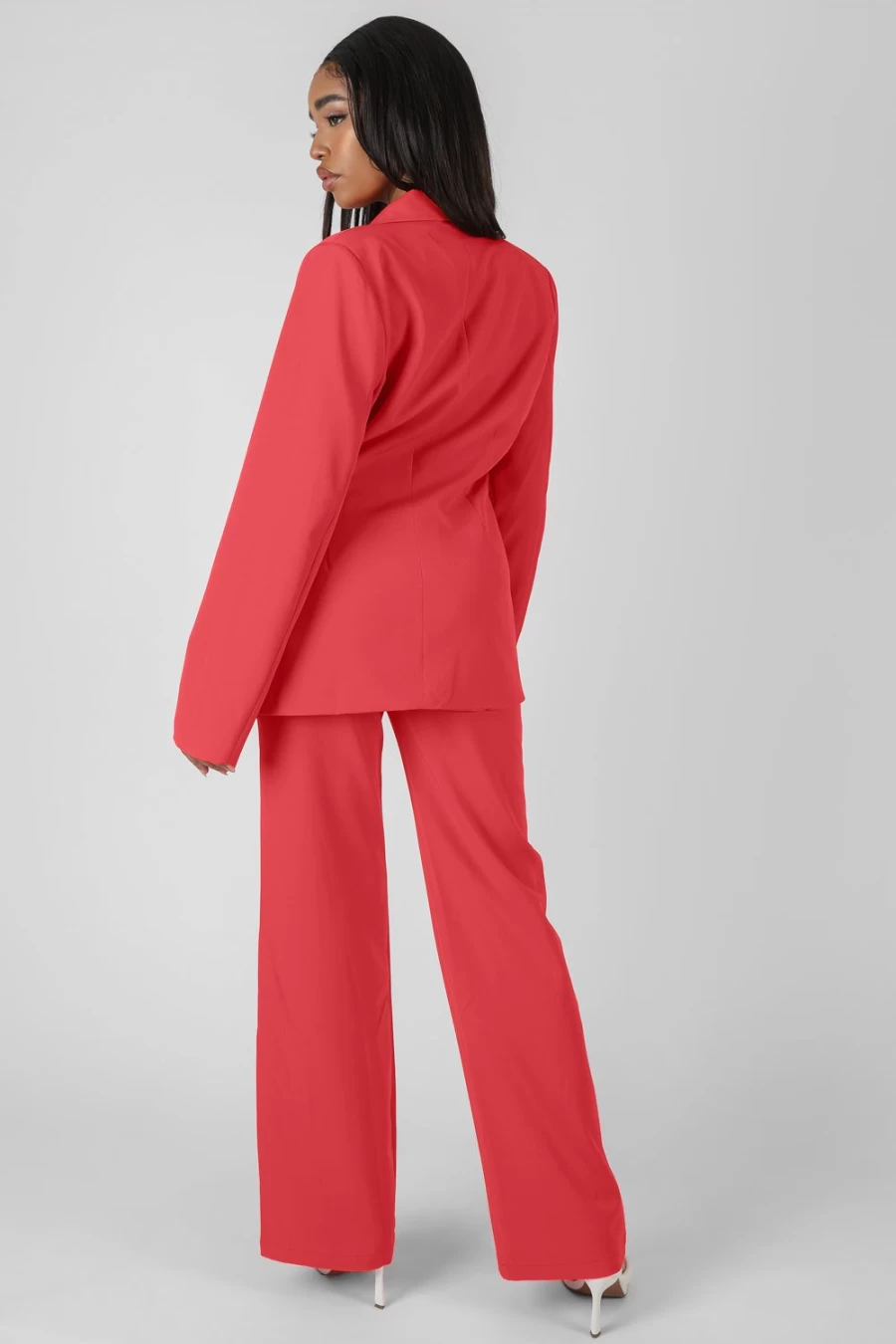 Public Desire Women's Coral High Waisted Straight Leg Trousers - Comfortable & Stylish