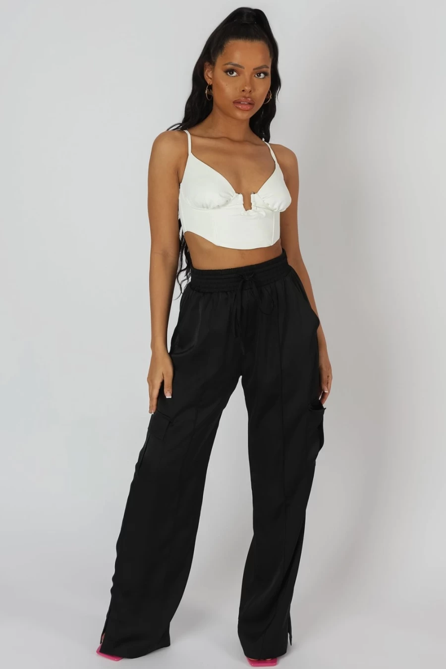 Public Desire Women's Ivory U Trim Corset Bralet - Sexy Lingerie Top
